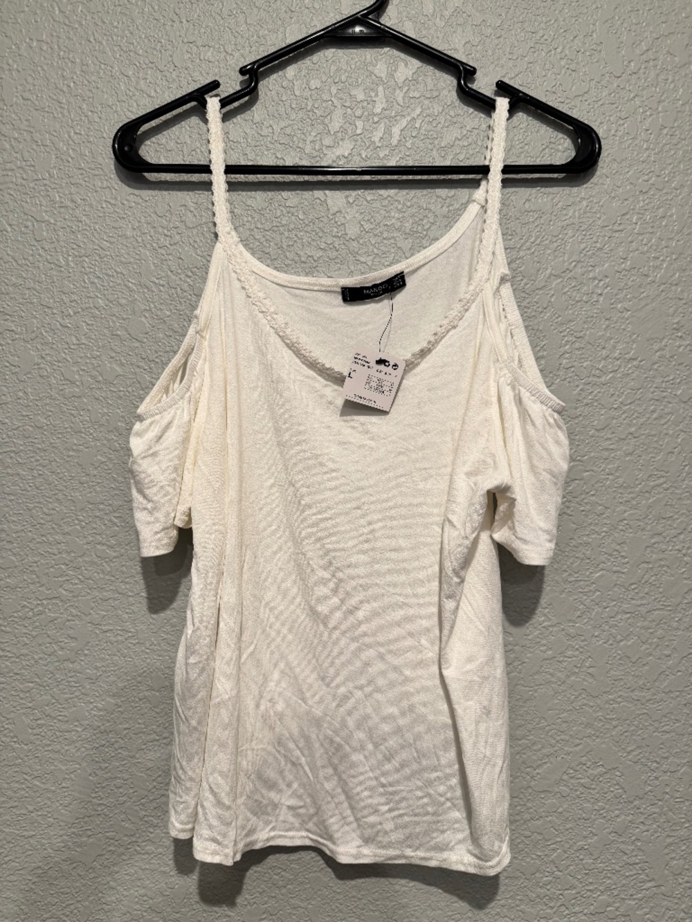 Cold shoulder, short sleeve shirt